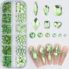 Mini Caviar Beads Nail Art 12-Grid Gold and Silver Micro Ball Charms 0.5–3mm (0.02–0.12in) with Magnetic Picker Pen