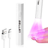 Mini USB-C Rechargeable UV Nail Lamp - Portable 3W Gel Nail Dryer with 20s/60s Timer, Handheld Travel Curing Light