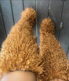 Women's Thigh-High Faux Fur Mongolian Boots - Over-the-Knee Winter Snow Boots with Non-Slip EVA Sole