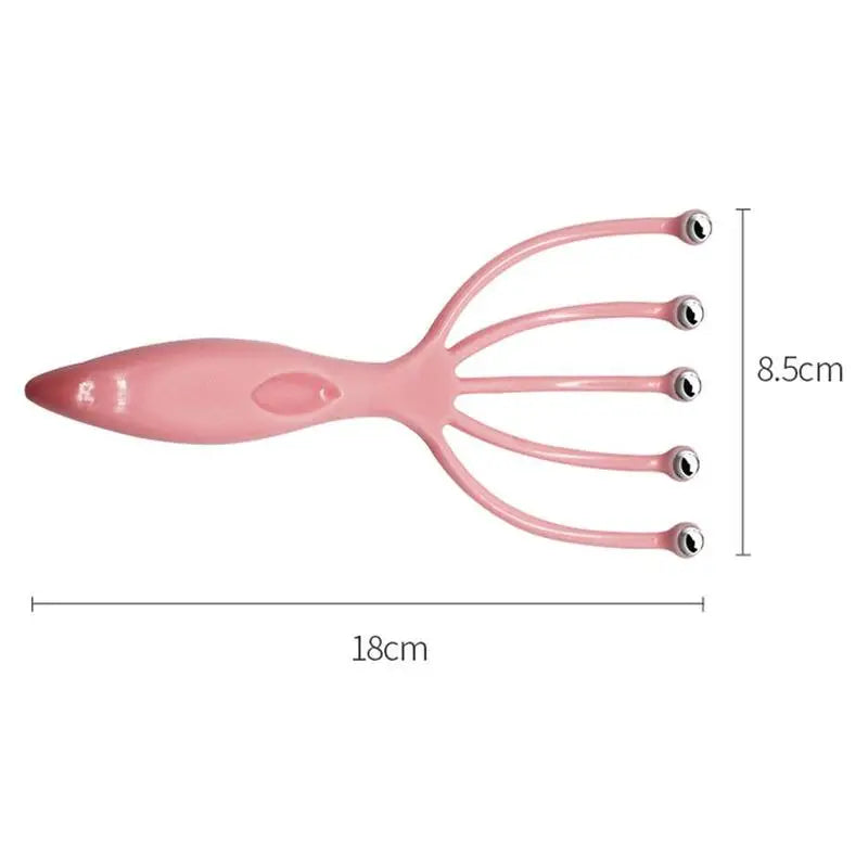 Five-Claw Handheld Head Massager – Portable Scalp Massager for Women, Relaxation & Stress Relief