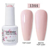 Red Semi-Permanent UV Gel Nail Polish 15ml (0.5 fl oz) Top & Base Hybrid