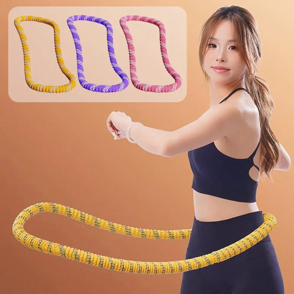 Soft Spring Hula Hoop for Women — Portable Waist Slimming & Core Fitness Hoop for Weight Loss