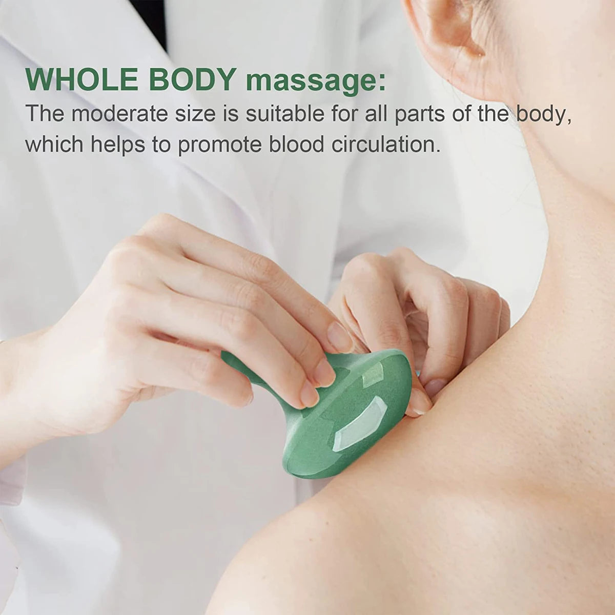 Natural Jade Mushroom Gua Sha – Facial & Body Massager for Lymphatic Drainage, Skin Sculpting & Anti-Aging