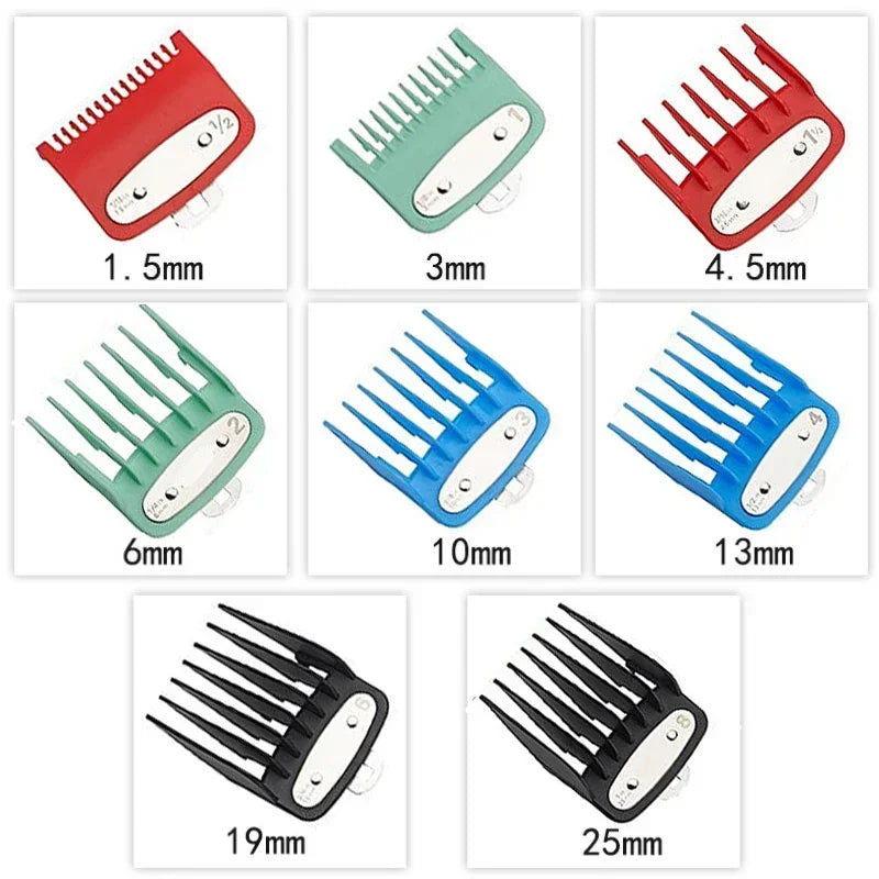 Kemei Rechargeable Cordless Hair Clipper, Professional Men's Trimmer with Limit Combs, 3-Hour Run Time