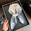 Bohemian Paisley Satin-Feel Polyester Square Scarf for Women 70×70 cm (27.6×27.6 in) – Neck, Hair, Bandana Shawl
