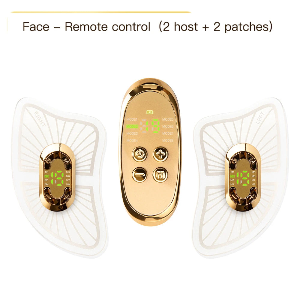 EMS Facial & Eye Massager - Electric Muscle Stimulator for Face Lifting, Wrinkle Reduction & Fatigue Relief