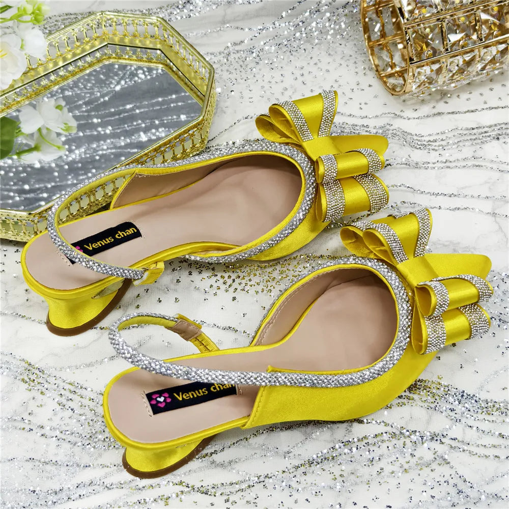 Elegant African-Inspired High Heel Chain Slingback Sandals for Women – Party & Wedding Pumps