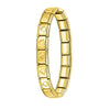 Women's Italian Charm Bracelet 9mm (0.35 in) Stainless Steel Link Bangle with Hidden Safety Clasp