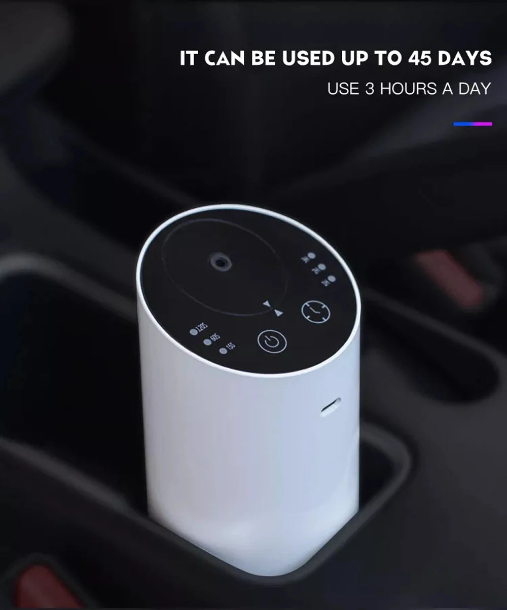 Electric Nebulizer Aroma Diffuser – Portable Scent Machine for Car & Home, Essential Oil Vaporizer