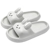 Pillow Rabbit Slippers for Women – Plush Bunny Slide House Slippers with Cushioned Thick EVA Sole