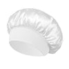 Rhinestone Wide Band Satin Sleep Bonnet - Hair Care Turban Headwrap Shower & Makeup Cap