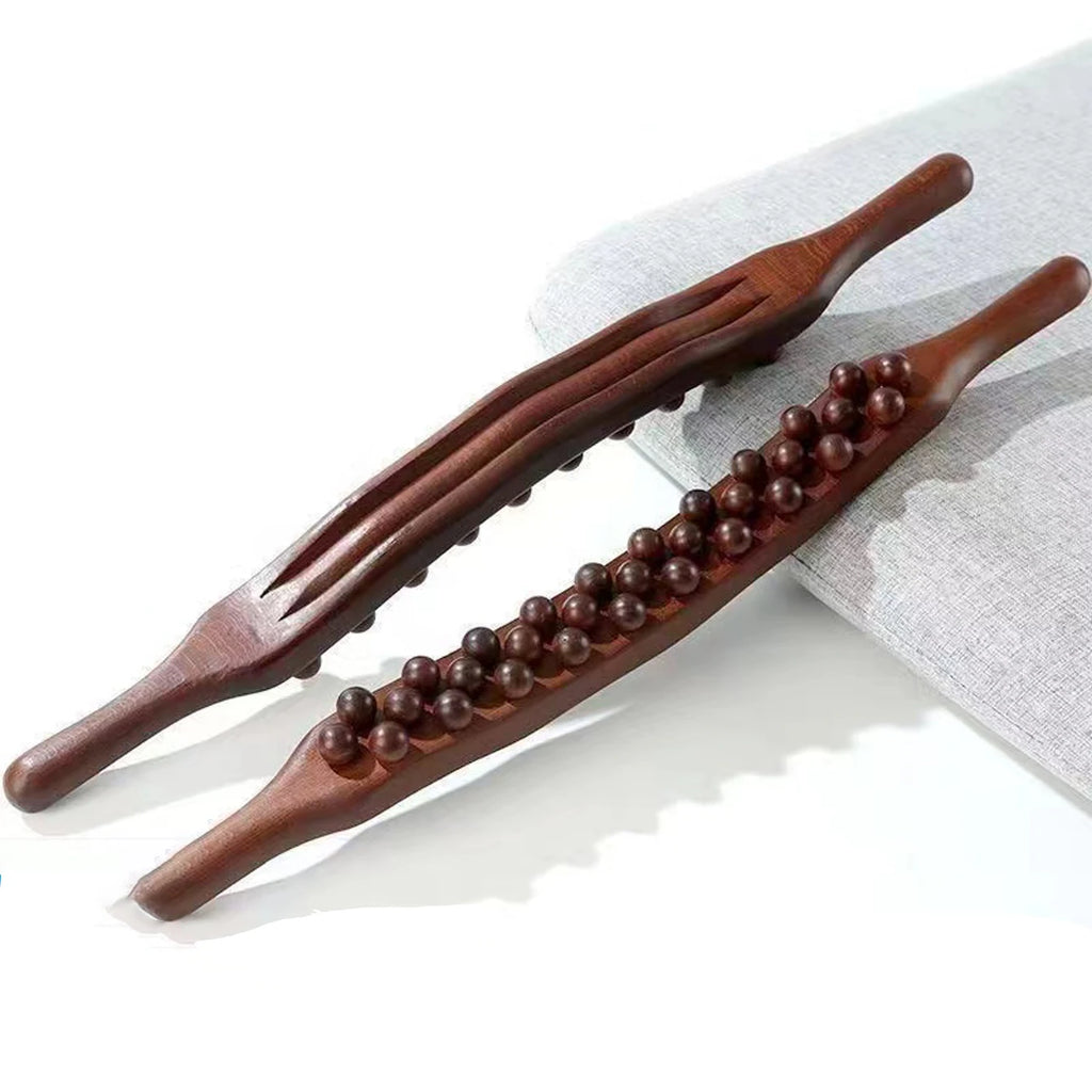 37-Bead Gua Sha Massage Stick Roller – Body Shaping Back & Muscle Relaxation Therapy Tool