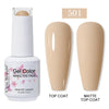 Red Semi-Permanent UV Gel Nail Polish 15ml (0.5 fl oz) Top & Base Hybrid