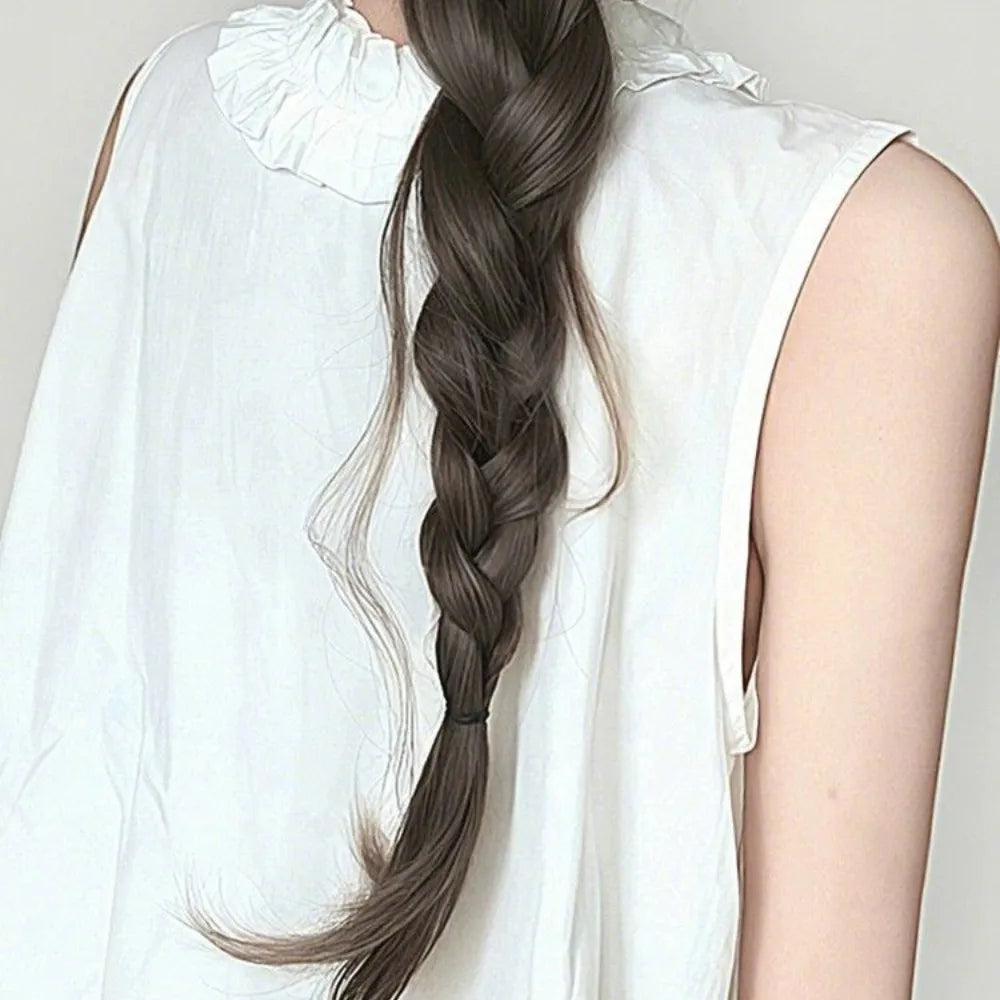 45cm (17.7in) Wired Fishtail Braid Low Ponytail Synthetic Hair Extension – Shapeable Twisted Braid