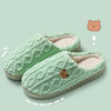 Women's Winter Fur Slippers Indoor Fluffy Bear Plush House Slides Warm Flat Fuzzy Slippers