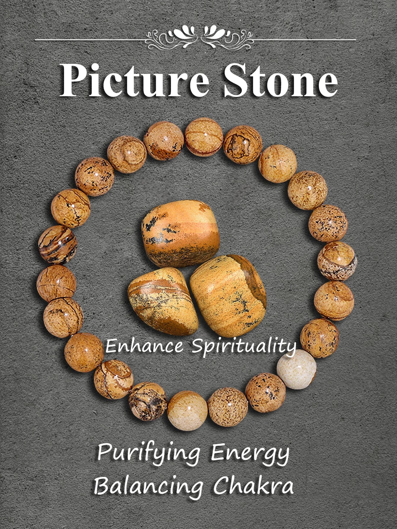 Natural Pyrite Bead Bracelet Unisex Healing Stone Jewelry for Wealth Abundance and Protection