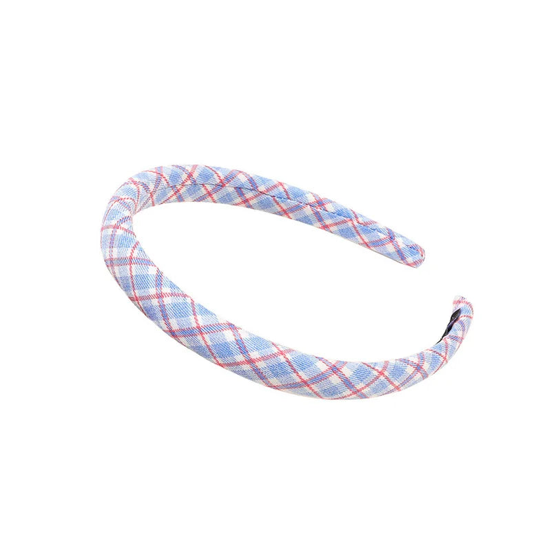 1/2/3-Pack Women's Solid & Plaid Fabric Headbands – Spring Summer Sweet Princess Head Hoops