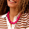 Bohemian Round Beaded Pendant Necklace for Women — Adjustable Colorful Geometric Party Jewelry Gift