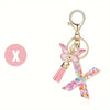 A-Z Letter Keychain – DIY Metal Initial Pendant Key Ring for Women & Men, Car & Party Gift