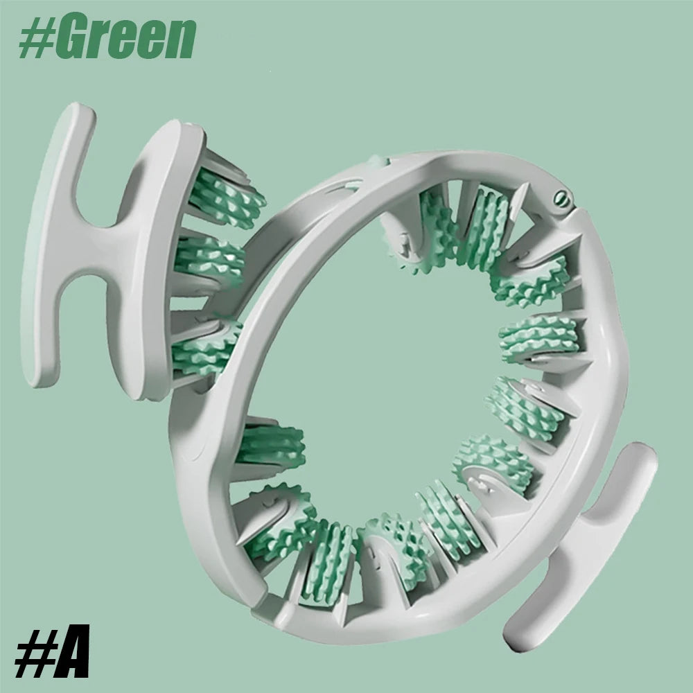 14-Wheel Anticellulite Massage Roller — Full-Coverage Leg & Body Massager for Neck, Shoulders, Abdomen