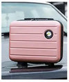 Compression Cosmetic Travel Case – Small PC Hard Shell Makeup Bag for Women, 31 x 15 x 25 cm (12.2 x 5.9 x 9.8 in) – Khaki, White, Green, Yellow, Black