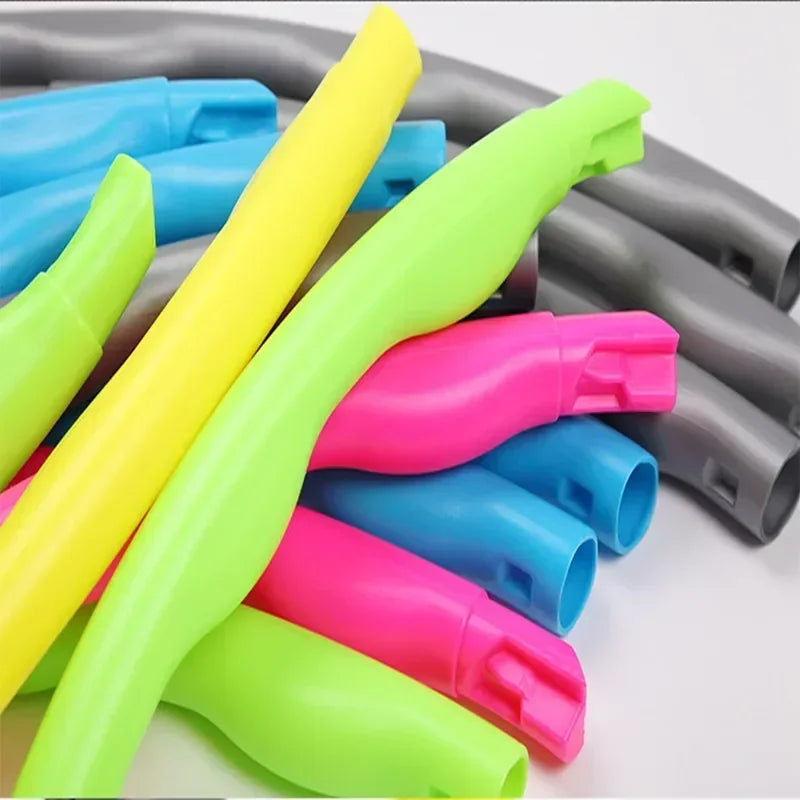 Adjustable Detachable Massage Hula Hoop – 7/8/9-Section Fitness Hoop for Waist Training & Slimming, Portable Lightweight, 26.8"/31.5"/34.6" (68/80/88 cm)