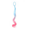 14-Inch (35 cm) Curly Colored Synthetic Ponytail Extension for Kids — Lightweight with Elastic Tie