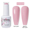 Red Semi-Permanent UV Gel Nail Polish 15ml (0.5 fl oz) Top & Base Hybrid