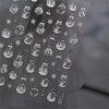 Pink Christmas Tree 5D Embossed Nail Art Stickers – Snowflake & Star Self-Adhesive Decals (4.06 x 3.15 in / 10.3 x 8 cm)