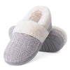 Women's Winter Plush Slippers - Fur-Lined Memory Foam, Non-Slip Soft Sole Indoor/Outdoor House Shoes
