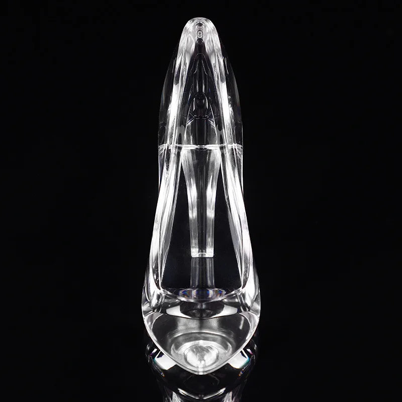 Cinderella Crystal Shoe Miniature Ornament - Acrylic High Heel Figurine for Kids Birthday, Wedding & Home Decor