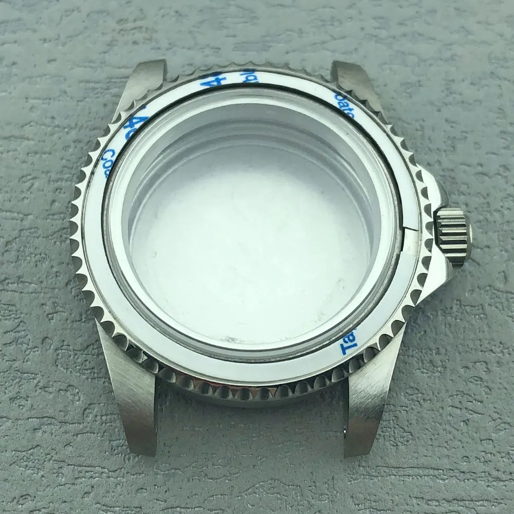 40mm Vintage 316L Stainless Steel Watch Case — 10BAR (100m/330ft) Water-Resistant, 20mm Nylon Strap Compatible, Fits Mechanical Movements