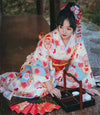 Ankle-Length Kimono Dress for Women – Traditional Japanese Yukata Cosplay Party Ethnic Streetwear