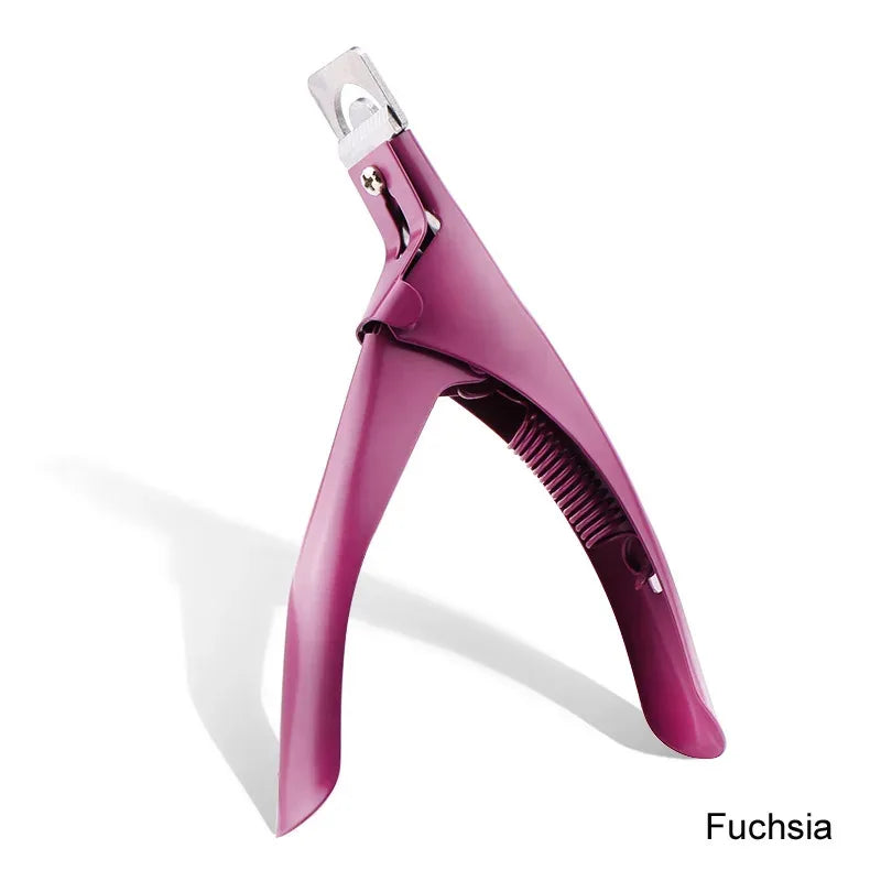 Acrylic False Nail Tip Clipper – U-Shaped Cut Stainless Steel Manicure Tool