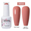 Red Semi-Permanent UV Gel Nail Polish 15ml (0.5 fl oz) Top & Base Hybrid