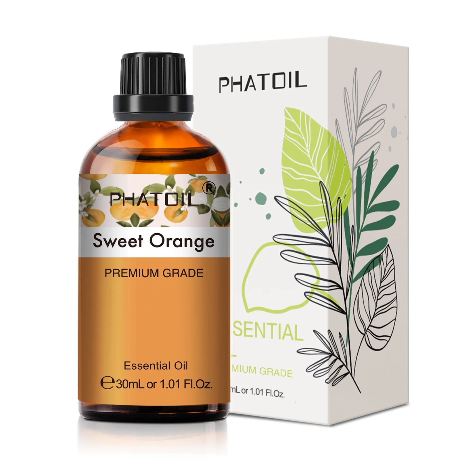 PHATOIL 30ml (1.01 fl oz) Essential Oils – Lavender, Peppermint, Vanilla, Tea Tree, Eucalyptus for Aromatherapy, Diffusers & Candle Making