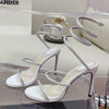 Snake Wrap Rhinestone Gladiator High Heel Sandals for Women Party Prom Evening Shoes