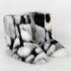Women's Faux Fur Mid-Calf Snow Boots - Fluffy Plush Winter Warm Flat Outdoor Fashion Boots