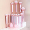 12-Piece Makeup Brush Set Soft Synthetic Brushes for Foundation Blush Eyeshadow Cosmetic Tools