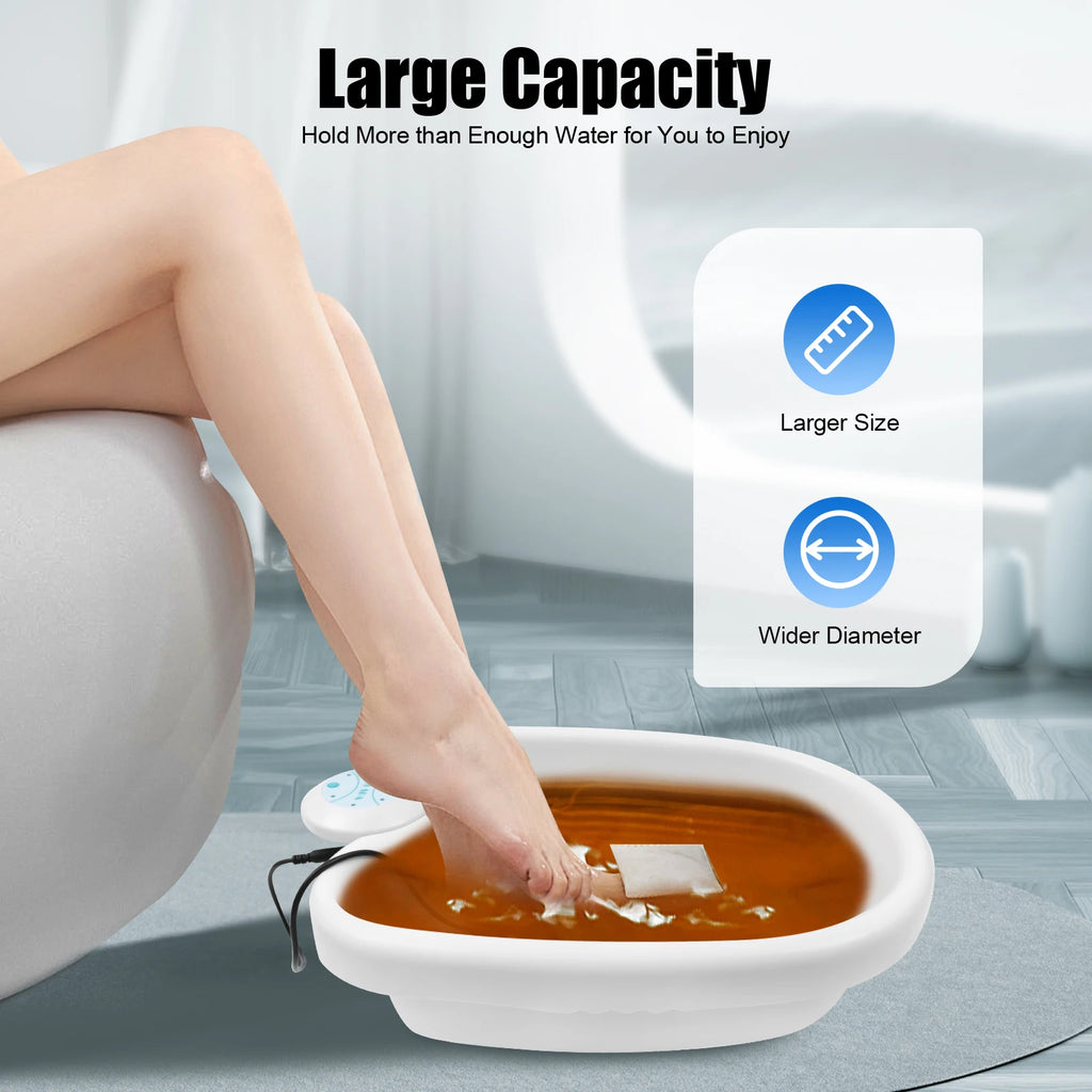 Ionic Foot Bath Detox Machine – 30-Minute Timer, 12V Negative Ion Foot Spa for Home & Salon