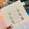 Korean Star Moon Butterfly Stud Earring Set Vintage Aesthetic Heart Y2K Jewelry for Women