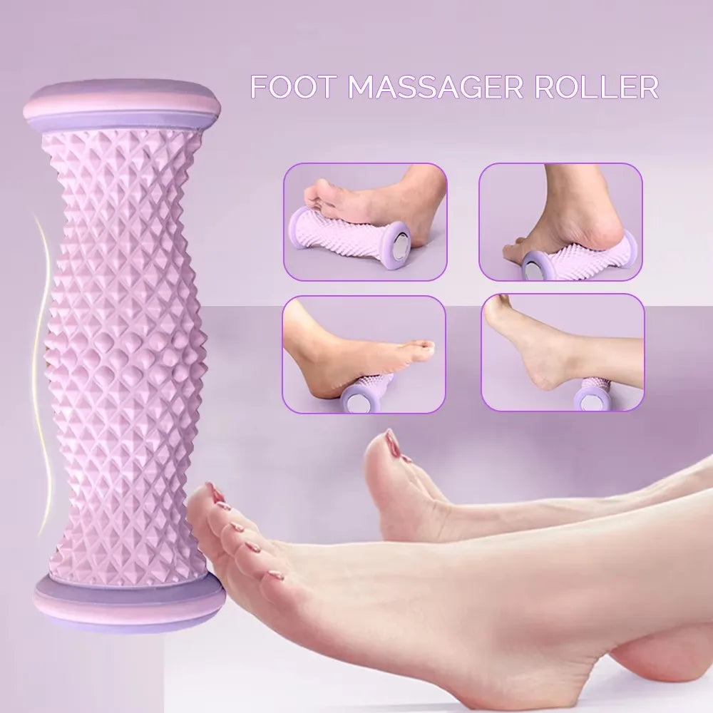 Foot Massage Roller – Plantar Acupressure Shiatsu Foot & Calf Massager for Relaxation