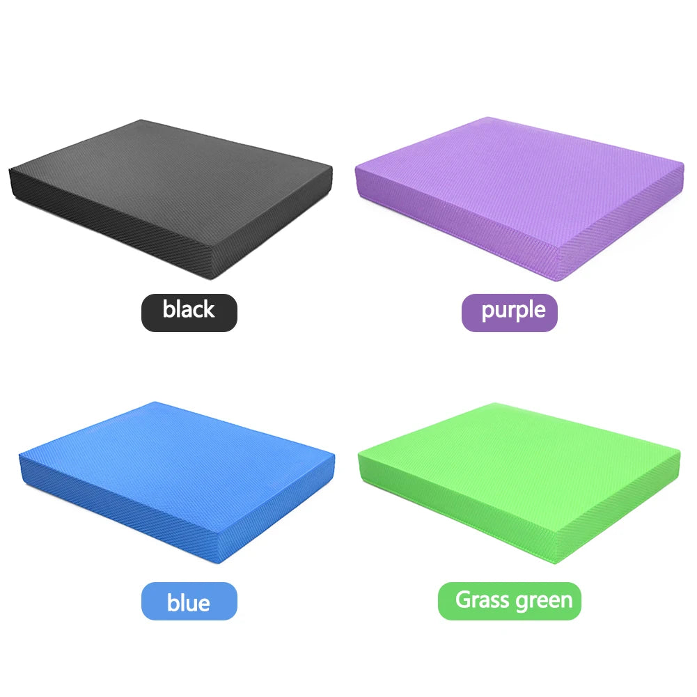 TPE Soft Balance Pad 11.8 x 7.9 x 2.36 in (300 x 200 x 60 mm) – Non-Slip Yoga & Pilates Trainer, Knee Cushion for Rehab, Core Strength & Balance