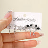 Korean Star Moon Butterfly Stud Earring Set Vintage Aesthetic Heart Y2K Jewelry for Women
