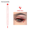 2-in-1 Liquid Eyeliner Pen with Moon Stamp, Waterproof Long-Lasting Black