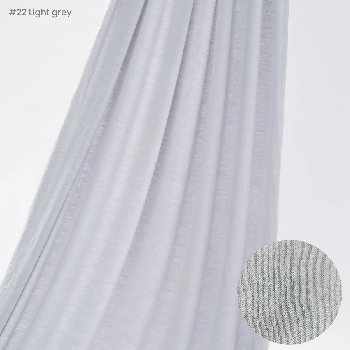 Jersey Hijab Scarf 170 x 60 cm (67 x 24 in) - Stretchy Cotton-Spandex Long Shawl | 29 Solid Colors Muslim Headscarf Turban Wrap