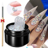 Clear Non-Sticky Hand Extension Gel 15ml (0.51 fl oz) 3D Sculpting & Carving Solid Hard Gel for Fake Nails