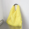 Women's Winter Faux Fur Shoulder Bag - Plush Large Capacity Y2K Furry Tote
