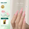 Milky Smooth Builder Hard Gel 100g (3.53 oz) UV/LED Soak-Off Nail Extension Gel — Long-Lasting, Self-Leveling Nail Builder for Manicure & Nail Art