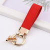 Personalized Suede Leather Keychain with Stainless Steel Buckle – Custom Logo/Name Car & Motorcycle Keyring, Unisex Gift